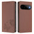 Google Pixel 11 / Pixel 11 Pro Strong Magnetic Dual Butterfly RFID Vegan Leather Phone Case - Brown