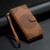 Google Pixel 11 / Pixel 11 Pro Totem Embossed Magnetic Closure Vegan Leather Phone Case with Strap - Brown