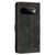 Google Pixel 11 / Pixel 11 Pro Tulips Embossed Leather Phone Case with Lanyard - Black