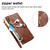 Google Pixel 11 / Pixel 11 Pro Zipper Wallet Heart Buckle Vegan Leather Phone Case with Wrist Strap - Brown
