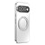 Google Pixel 11 360 Degree Rotating Holder MagSafe Electroplated Phone Case with Lens Cover - White