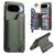 Google Pixel 11 Carbon Fiber Horizontal Flip Zipper Wallet Phone Case - Green