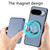 Google Pixel 11 Carbon Fiber Leather Card Magsafe Phone Case - Blue