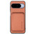 Google Pixel 11 Carbon Fiber Leather Card Magsafe Phone Case - Brown
