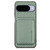 Google Pixel 11 Carbon Fiber Leather Card Magsafe Phone Case - Green