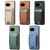 Google Pixel 11 Carbon Fiber Vertical Flip Wallet Stand Phone Case - Brown