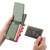 Google Pixel 11 Carbon Fiber Vertical Flip Wallet Stand Phone Case - Green