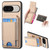 Google Pixel 11 Carbon Fiber Vertical Flip Wallet Stand Phone Case - Khaki