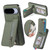 Google Pixel 11 Carbon Fiber Vertical Flip Zipper Phone Case - Green