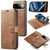 Google Pixel 11 DG.MING Crazy Horse Texture Detachable Magnetic Leather Phone Case - Brown