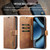 Google Pixel 11 DG.MING Crazy Horse Texture Detachable Magnetic Leather Phone Case - Brown