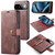 Google Pixel 11 DG.MING Crazy Horse Texture Detachable Magnetic Leather Phone Case - Red