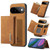 Google Pixel 11 DG.MING M1 Series 3-Fold Multi Card Wallet + Magnetic Phone Case - Brown