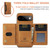 Google Pixel 11 DG.MING M2 Series 3-Fold Multi Card Bag + Magnetic Phone Case - Brown