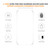 Google Pixel 11 ENKAY Hat-Prince Magnetic Matte Translucent Phone Case with 0.18mm Ultrasonic Unlock Glass Film - Blue