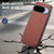 Google Pixel 11 Fabric Magnetic PU Back Cover Phone Case - Brown