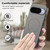 Google Pixel 11 Fabric Magnetic PU Back Cover Phone Case - Gray