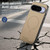Google Pixel 11 Fabric Magnetic PU Back Cover Phone Case - Khaki