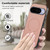 Google Pixel 11 Fabric Magnetic PU Back Cover Phone Case - Pink