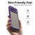 Google Pixel 11 Fan Dun Series TPU Hybrid PC Frosted Phone Case - Purple