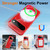 Google Pixel 11 Fine Hole Glossy Glitter Magnetic TPU Phone Case with Same Color Hand Strap - Red