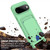 Google Pixel 11 Integrated Card Bag Solid Color Liquid Silicone Phone Case Gen2 with Short Lanyard - Green