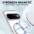 Google Pixel 11 kalebol MagSafe Metal Ring Holder Phone Case - Transparent