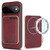 Google Pixel 11 Kalebol Slim MagSafe Ring Magnetic Card Bag Leather Phone Case - Red