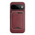 Google Pixel 11 Kalebol Slim MagSafe Ring Magnetic Card Bag Leather Phone Case - Red