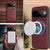 Google Pixel 11 Kalebol Slim MagSafe Ring Magnetic Card Bag Leather Phone Case - Red