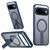 Google Pixel 11 Kalebol Star Shine Skin Feel MagSafe Phone Case with Straight Fold Holder - Blue