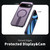 Google Pixel 11 Kalebol Star Shine Skin Feel MagSafe Phone Case with Straight Fold Holder - Purple