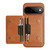 Google Pixel 11 Kalebol Strong MagSafe Magnetic Two-Fold Card Bag Leather Phone Case - Brown