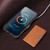 Google Pixel 11 Kalebol Strong MagSafe Magnetic Two-Fold Card Bag Leather Phone Case - Brown