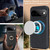 Google Pixel 11 Kalebol Strong MagSafe Ring Magnetic Card Bag Holder Leather Phone Case - Black