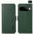 Google Pixel 11 KHAZNEH Side-Magnetic Litchi Genuine Leather RFID Phone Case - Green