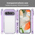 Google Pixel 11 PC Hybrid TPU Airbag Shockproof Phone Case - Transparent Purple