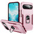 Google Pixel 11 Pioneer Armor Heavy Duty PC + TPU Phone Case with Holder - Pink+Rose Red