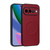 Google Pixel 11 Precise Cutout Carbon Fiber Texture Vegan Leather Phone Case - Red