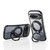 Google Pixel 11 Pro 360 Degree Rotation Holder Magnetic Electroplated Phone Case - Black