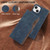 Google Pixel 11 Pro ABEEL Color Block Magnetic RFID Leather Phone Case - Blue-Brown