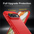Google Pixel 11 Pro Carbon Fiber Brushed Texture TPU Phone Case - Red