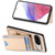 Google Pixel 11 Pro Carbon Fiber Vertical Flip Wallet Stand Phone Case - Khaki