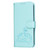 Google Pixel 11 Pro Cat Butterfly Embossed RFID Vegan Leather Phone Case with Strap - Light Green