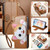 Google Pixel 11 Pro Cat-shaped Zipper Wallet Vegan Leather Phone Case with Strap - Brown