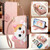 Google Pixel 11 Pro Cat-shaped Zipper Wallet Vegan Leather Phone Case with Strap - Pink