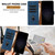 Google Pixel 11 Pro Color Matching Buckle Clasp Vegan Leather Phone Case - Blue