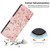 Google Pixel 11 Pro Colorful Painting Vegan Leather Phone Case with Lanyard - Pink Flower Butterfly