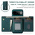 Google Pixel 11 Pro DG.MING M1 Series 3-Fold Multi Card Wallet + Magnetic Phone Case - Green