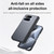 Google Pixel 11 Pro Fold Intergrated Shell And Flim Translucent Frosted Hinge Holder Phone Case - Black
